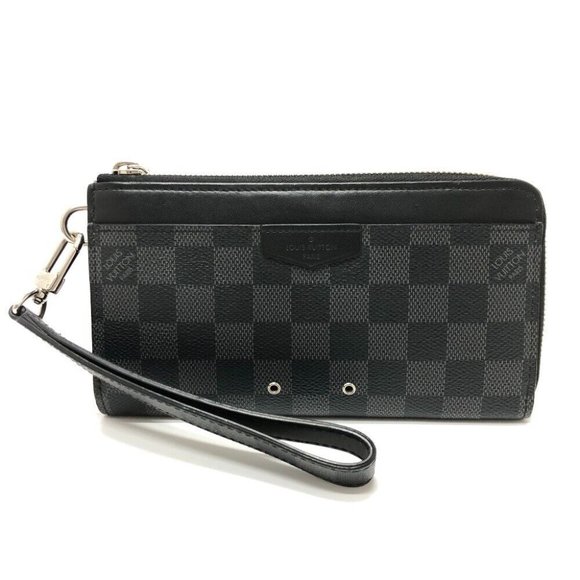 LOUIS VUITTON N60379 Damier Graphite Zippy Dragonnes L-shaped wallet with strap - Picture 1 of 11